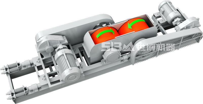 輥式細(xì)破機(jī)工作原理圖
